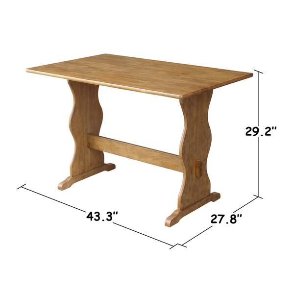 Shop Trestle Table And Two Benches Pecan Free Shipping Today