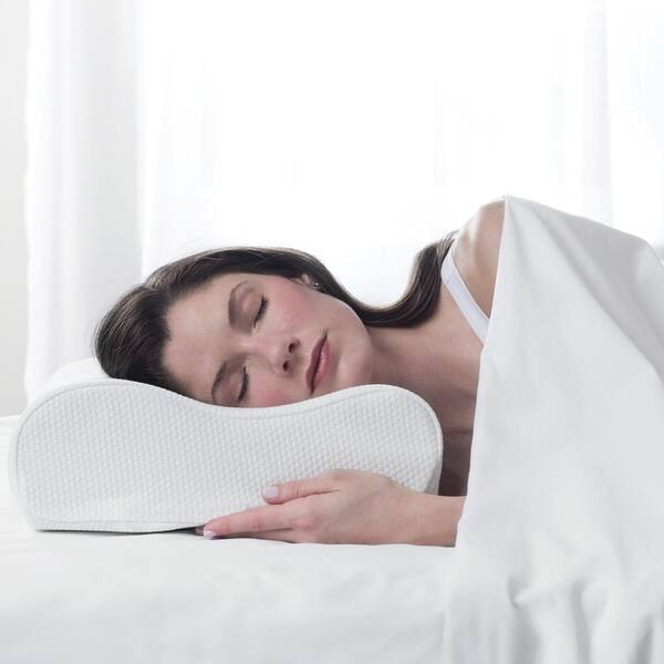 Shop Sensorpedic Memory Foam Contour Bed Pillow For Side And Back