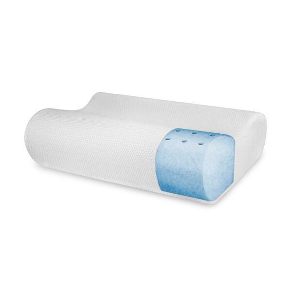 Shop Sensorpedic Memory Foam Contour Bed Pillow For Side And Back
