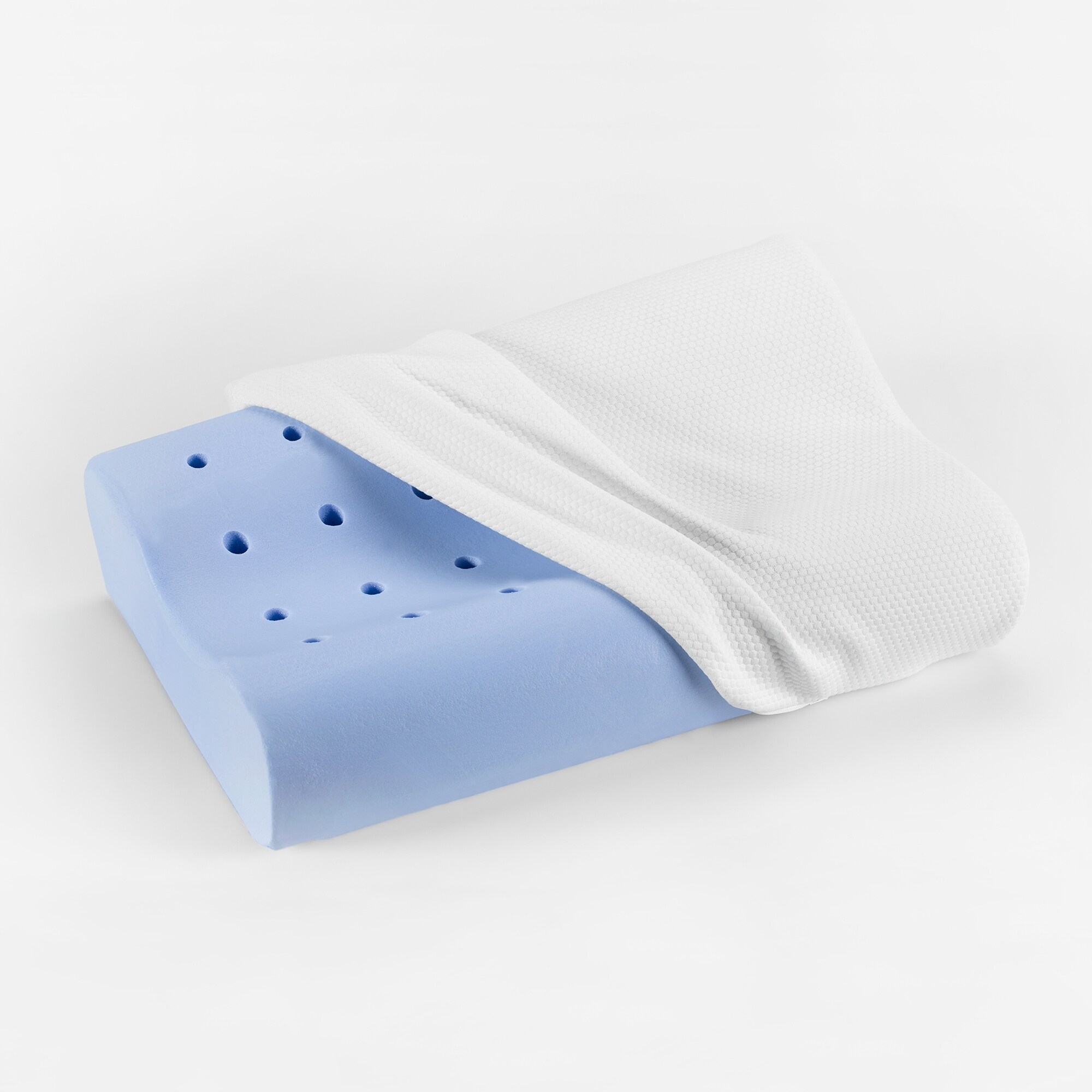 Shop Sensorpedic Memory Foam Contour Bed Pillow For Side And Back