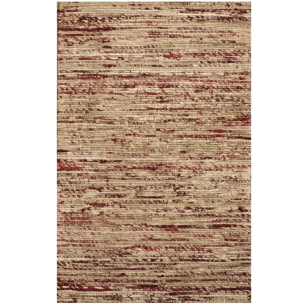 Handmade Chenille Flatweave Rug (India) - 1'6 x 2'