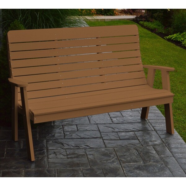 Kalifornsky Outdoor 5-foot Recycled Plastic Garden Bench by Havenside Home. Opens flyout.