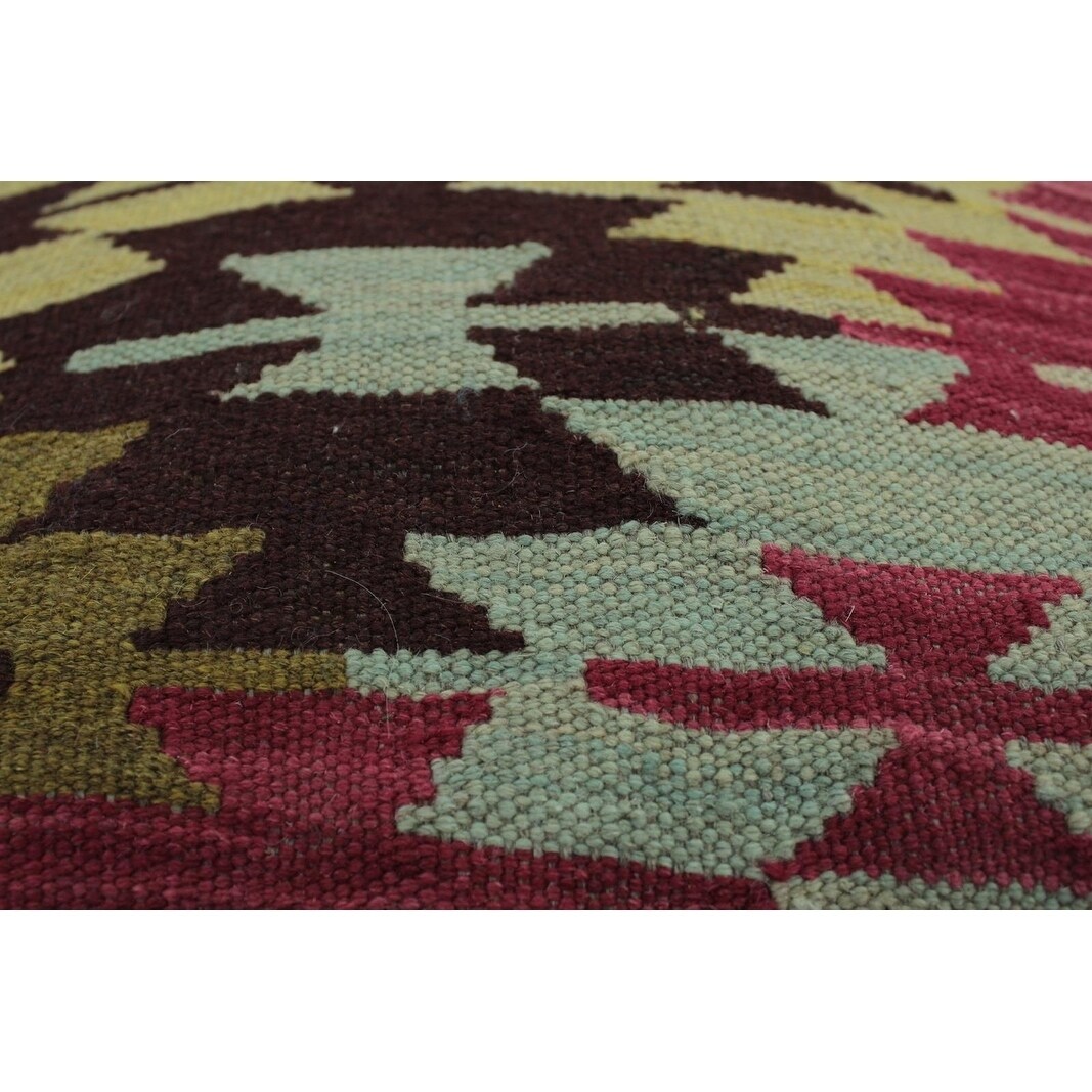 Shop Cave Rust Brown Handmade Kilim Upholstered Bench 18 X18 X12