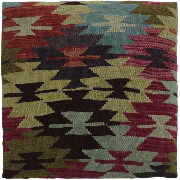 Shop Cave Rust Brown Handmade Kilim Upholstered Bench 18 X18 X12