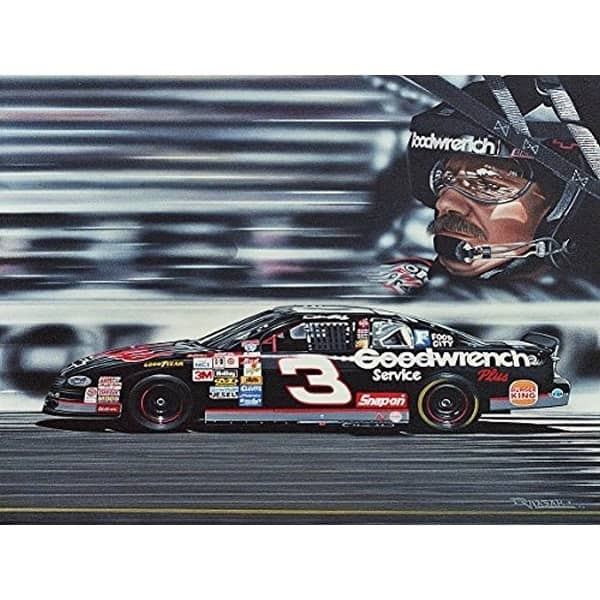 CANVAS Dale Earnhardt by Darryl Vlasak Oil Painting Print on Wrapped ...