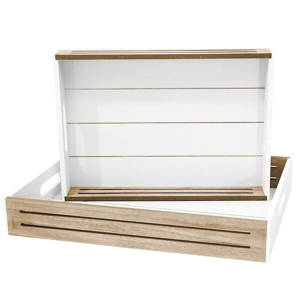white rustic serving tray