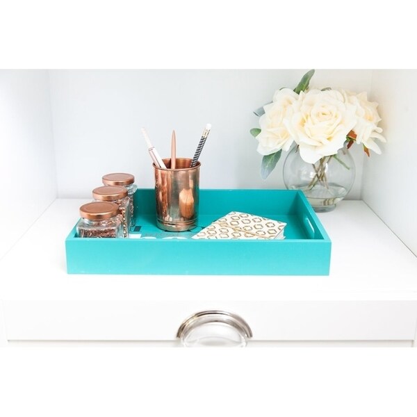 teal tray table