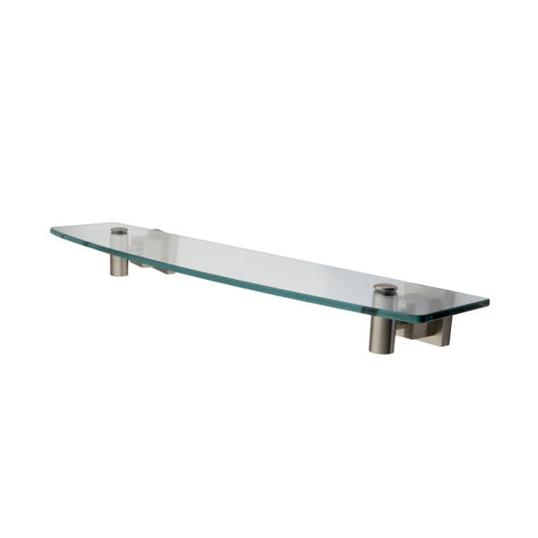 Claremont Glass Satin Nickel Shelf