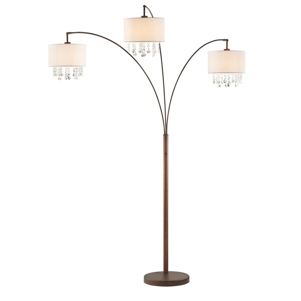 allure crystal arc floor lamp