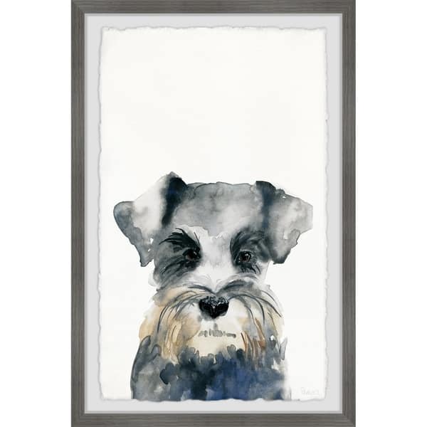 Handmade Little Gray Puppy Framed Print On Free Handmade Little Gray Puppy Framed Print