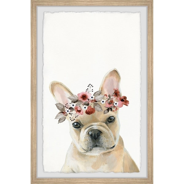 Handmade Serious Pup Framed Print