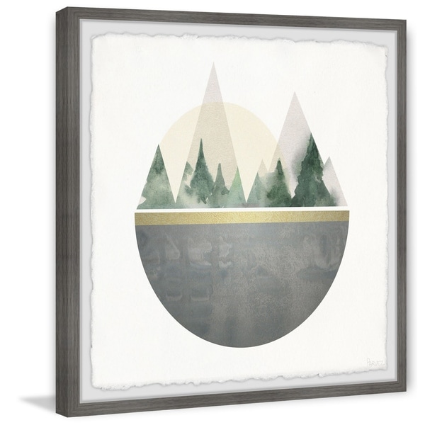 Handmade Forest in a Circle Framed Print. Opens flyout.