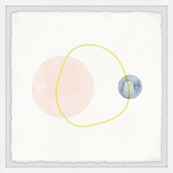 Handmade Unperfect Yellow Ring Framed Print