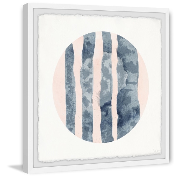 Handmade Stripe Marks Framed Print