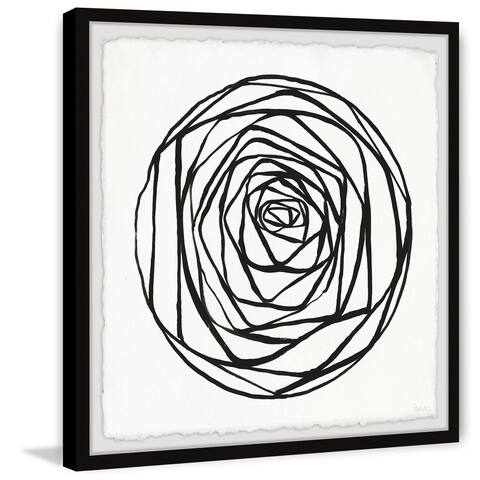 Handmade Rose Lines Framed Print