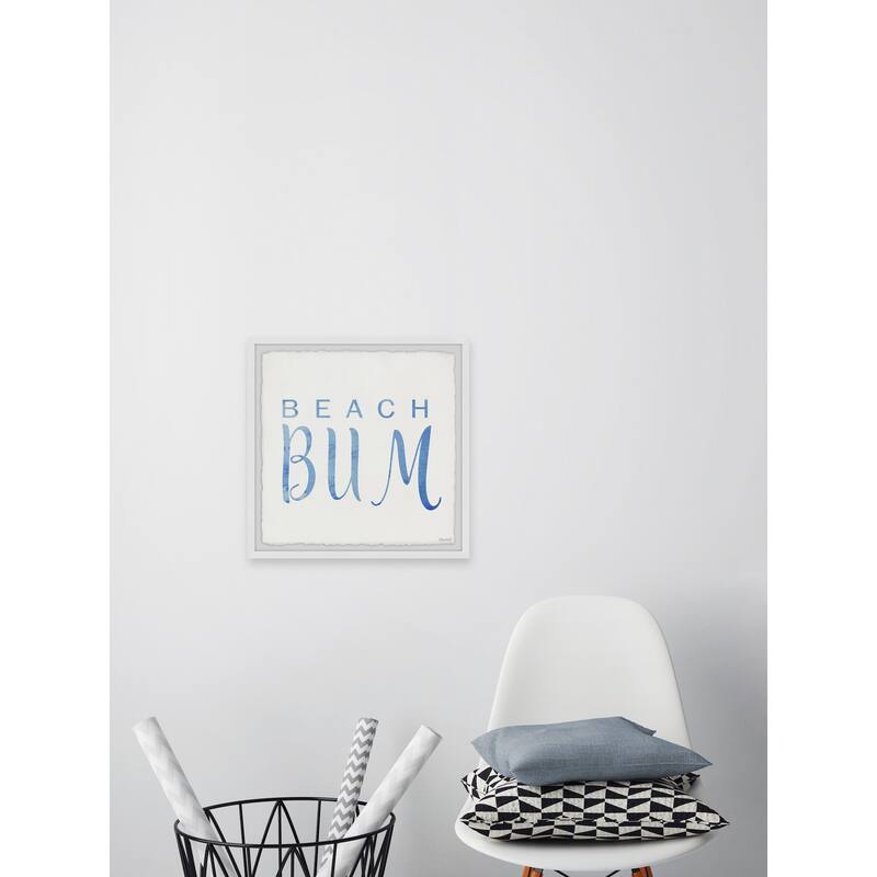 'Beach Bum' Framed Painting Print - Multi-Color