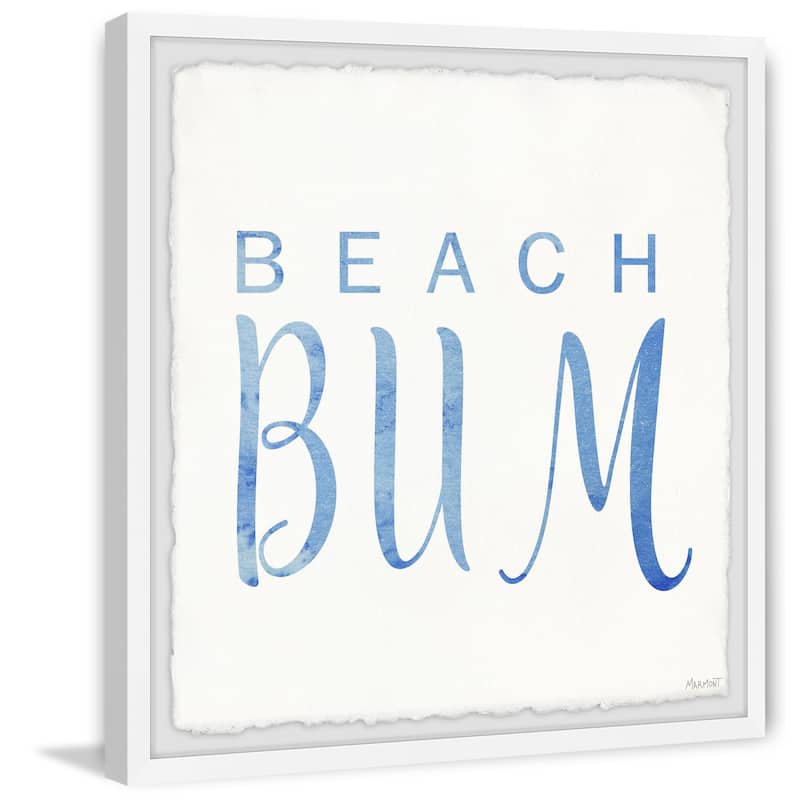 'Beach Bum' Framed Painting Print - Multi-Color