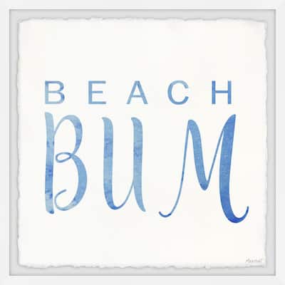 'Beach Bum' Framed Painting Print - Multi-Color