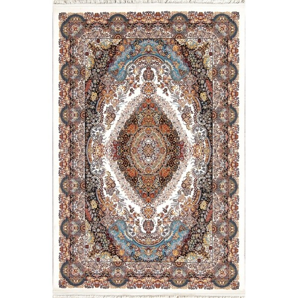 Copper Grove Faaborg Beige/Ivory Wool/Acrylic Heat-set Turkish Floral Oriental Area Rug - 7'0" x 5'4"