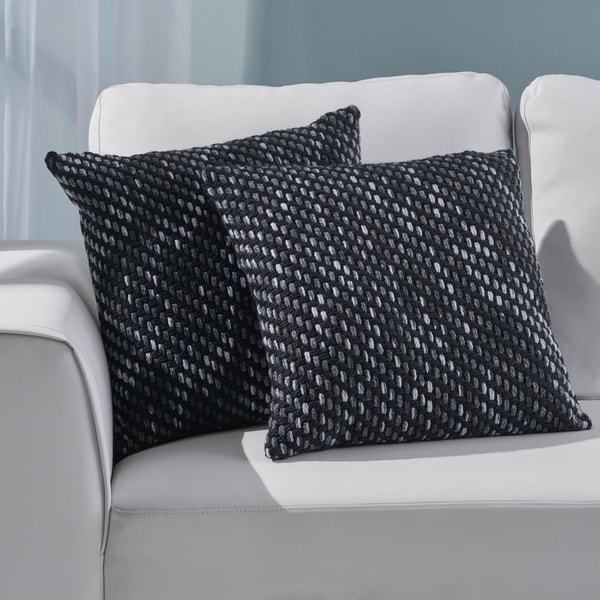 Acton Modern Fabric Throw Pillow Cover (No Filling) (Set of 2) by Christopher Knight Home