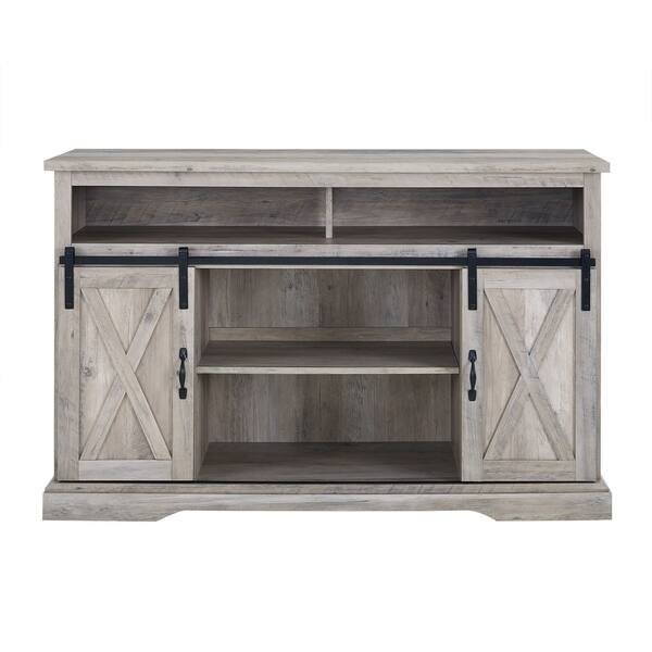 Shop 52 Modern Farmhouse Sliding Barn Cabinet Door Wood Tv Stand