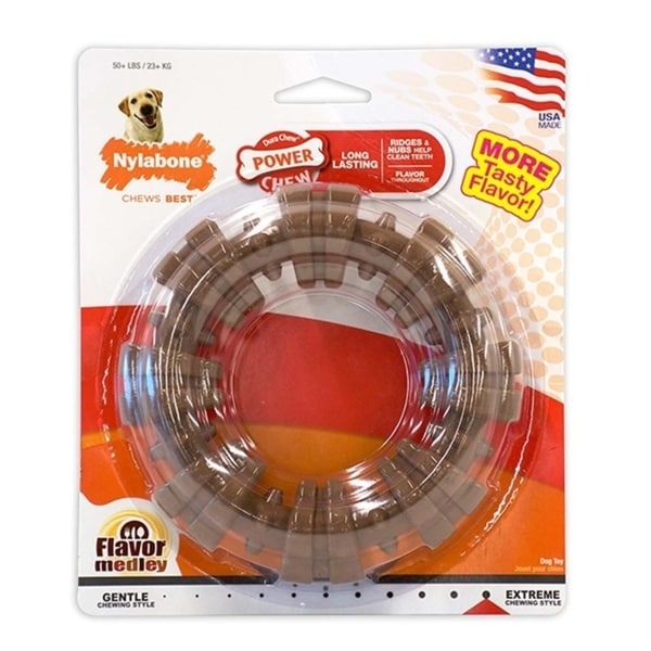 nylabone durachew textured ring