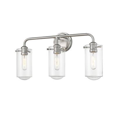 Delaney 3 Light Vanity in Brushed Nickel - Silver