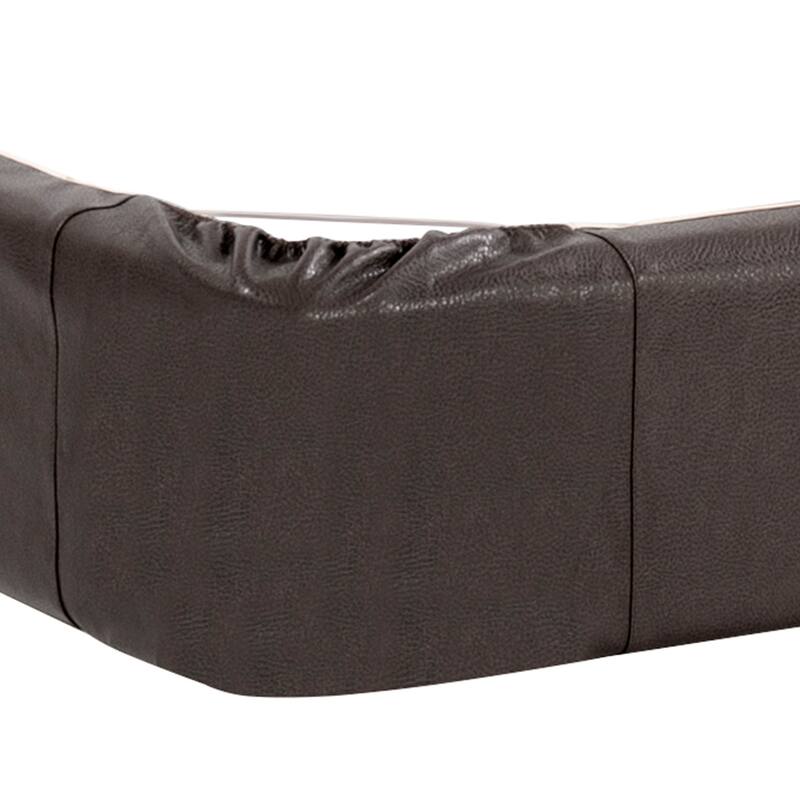 Allan Andrews Faux Leather Boxspring Cover