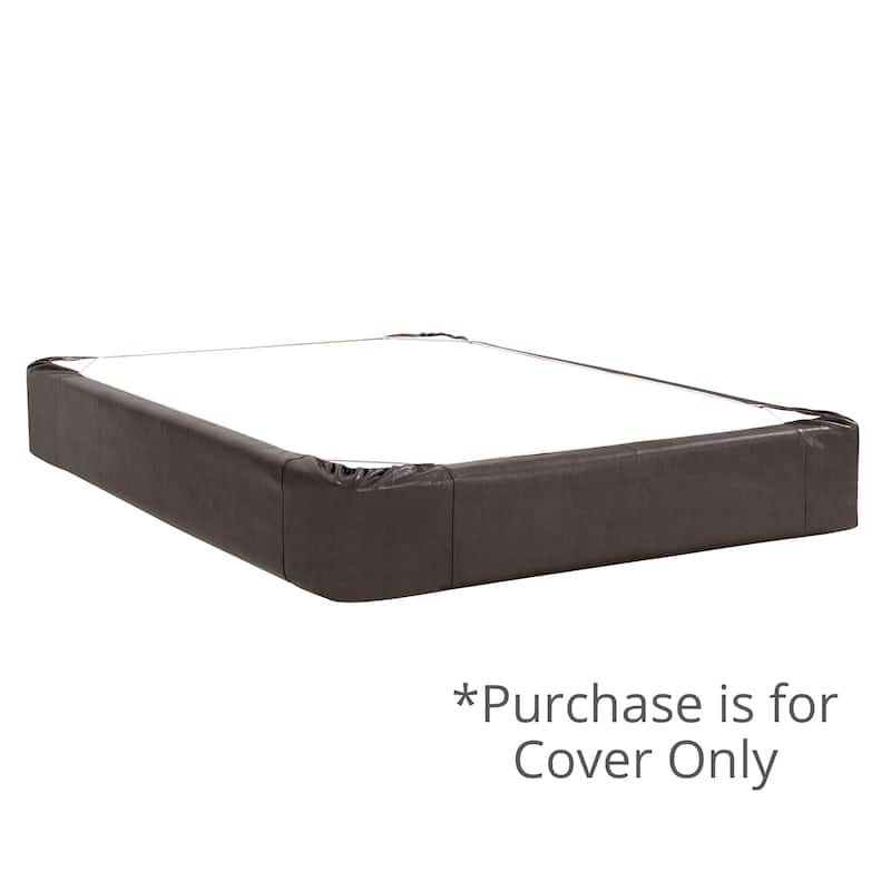 Allan Andrews Faux Leather Boxspring Cover
