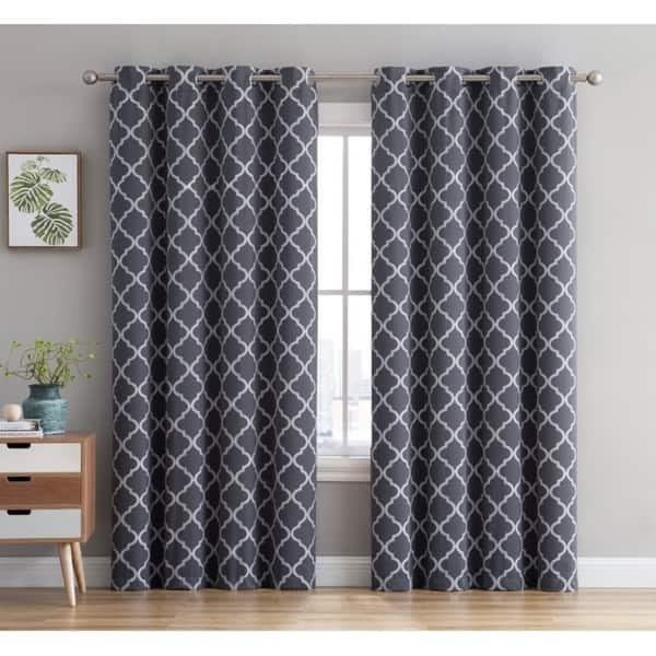 Shop Lattice Embroidered Thermal Room Darkening Blackout Window