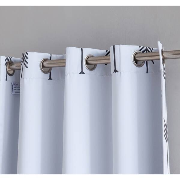 Shop Arrow Print Thermal Grommet Top Blackout Patio Door Curtain