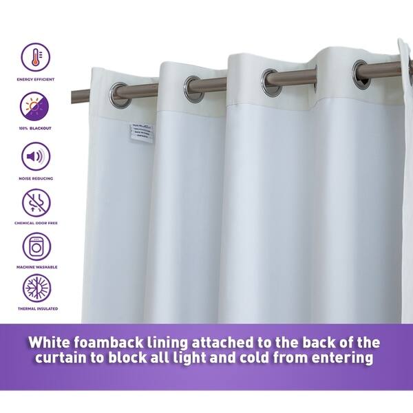 Shop Textured 100 Blackout Room Darkening Energy Efficient