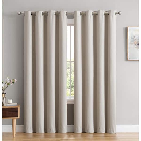 Textured 100 Blackout Room Darkening Energy Efficient Thermal Curtain Grommet Panel Sliding Patio Door Single 27814460 Textured 100 Blackout Room