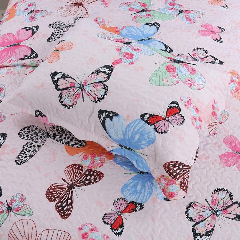 Porch & Den Dylan Butterfly Kids Quilt Set