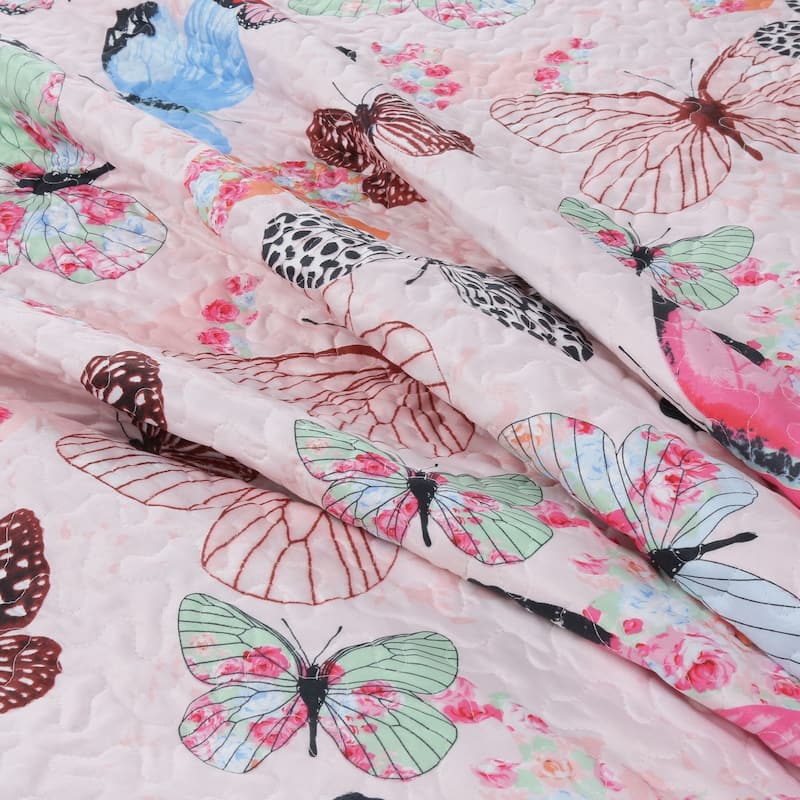 Porch & Den Dylan Butterfly Kids Quilt Set