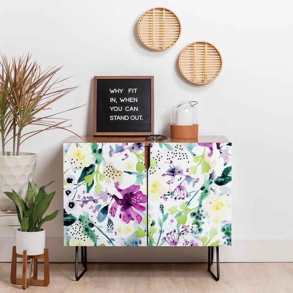 Deny Designs Violet Credenza (Birch or Walnut, 2 Leg Options). Opens flyout.
