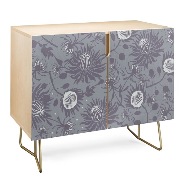 Deny Designs Protea Credenza (Birch or Walnut, 2 Leg Options)
