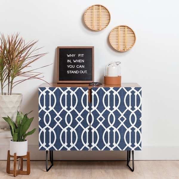 Deny Designs BlueTrellis Credenza (Birch or Walnut, 2 Leg Options)