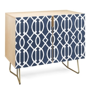 Deny Designs  BlueTrellis Credenza (Birch or Walnut, 2 Leg Options) (Gold Legs - Wood Finish - Wood/Birch)