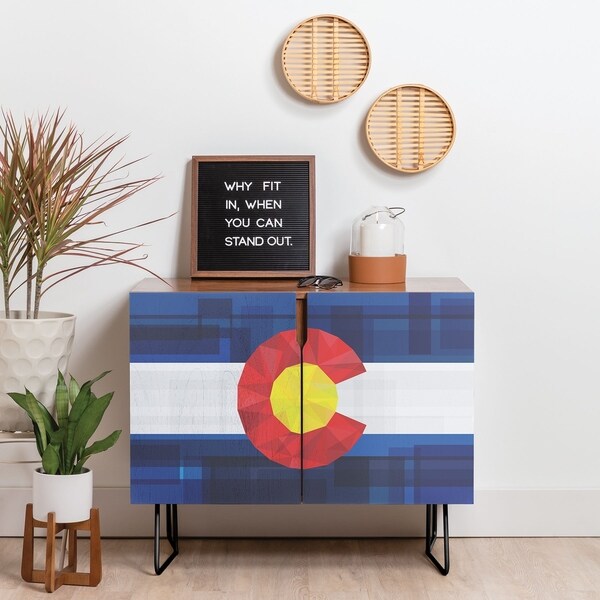 Deny Designs Colorado Credenza (Birch or Walnut, 2 Leg Options). Opens flyout.