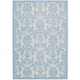 preview thumbnail 7 of 45, Nourison Graphic Illusions Traditional Vintage Hi Low Damask Area Rug 5'3" x 7'5" - Ivory/Light Blue - Rectangle