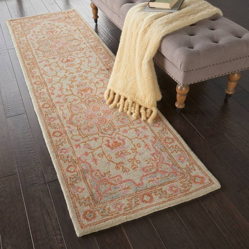 Nourison Jazmine Hand-Tufted Vintage Medallion Area Rug
