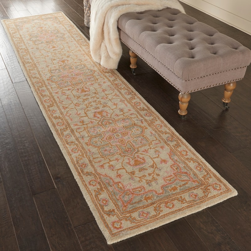 Nourison Jazmine Hand-Tufted Vintage Medallion Area Rug