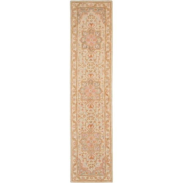 Nourison Jazmine Hand-Tufted Vintage Medallion Area Rug - 2'3" x 10' Runner - Sand - Runner/Rectangle
