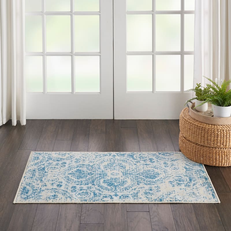 Nourison Jubilant Vintage Damask Area Rug