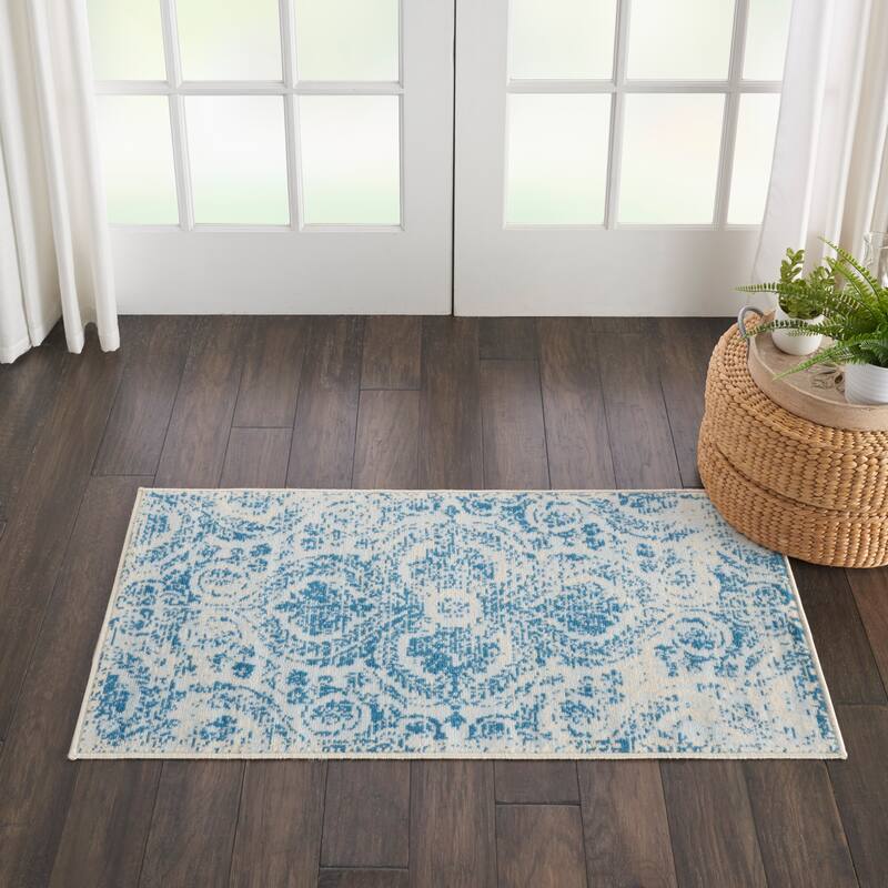 Nourison Jubilant Vintage Damask Area Rug