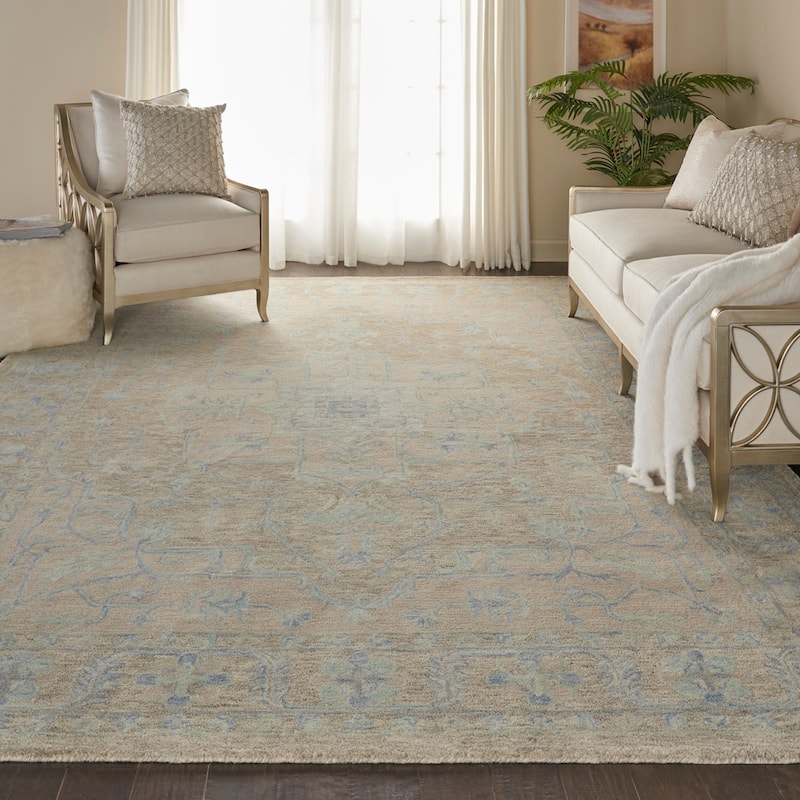 Nourison Jazmine Hand-Tufted Vintage Medallion Area Rug