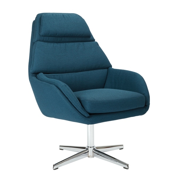 Lauren Swivel Chair with Chrome Legs - Overstock - 27840641