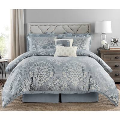 Marianna Damask Queen Comforter Set