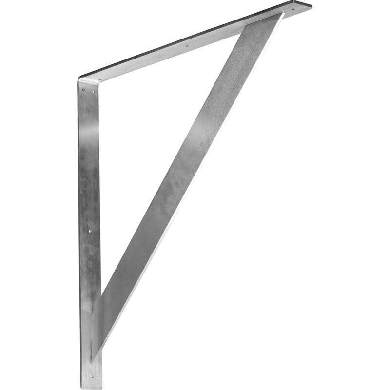 Traditional Steel Bracket - 2"W x 24"D x 24"H - Unfinished